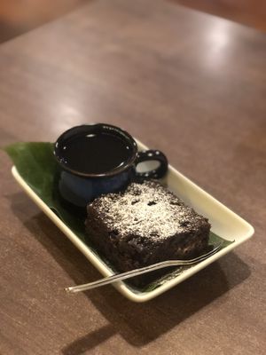 Vegan brownie  at Mr Green in Chiang Mai