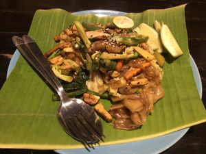 Pad see ew  at Mr Green in Chiang Mai