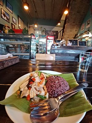 Mushroom stir fry 😋 at Mr Green in Chiang Mai