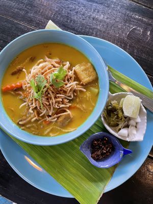 Khao Soi  at Mr Green in Chiang Mai