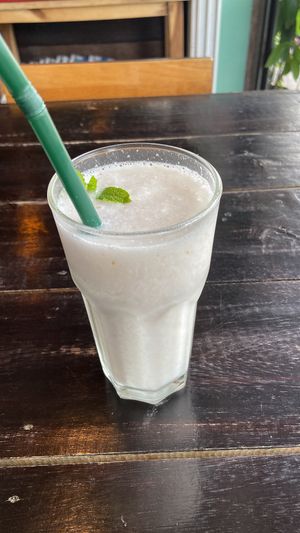 Coconut smoothie 🥥  at Mr Green in Chiang Mai