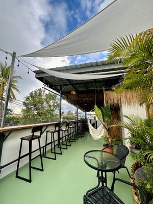 Rooftop area   at Mr Green in Chiang Mai