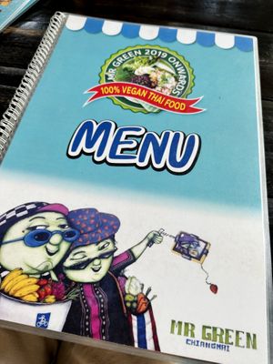 Extensive menu!  at Mr Green in Chiang Mai