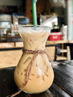 Ice latte (60 THB)  at Mr Green in Chiang Mai