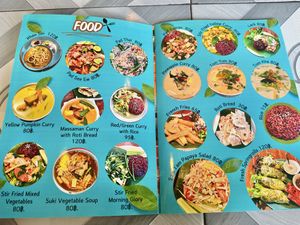 Food menu  at Mr Green in Chiang Mai