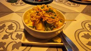 Khao soi at Mr Green in Chiang Mai