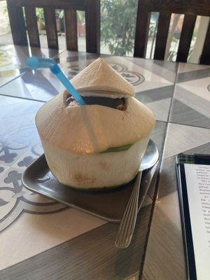 Fresh coconutt  at Mr Green in Chiang Mai