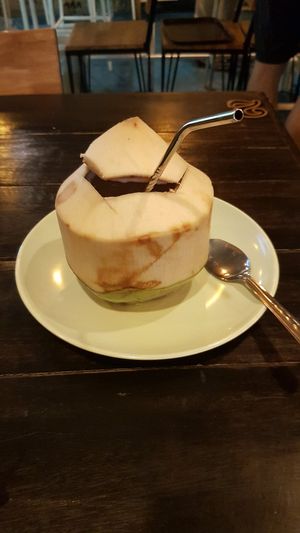 Coconut water at Mr Green in Chiang Mai