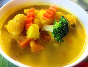 Pumpkin curry  at Mr Green in Chiang Mai