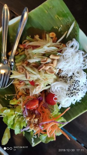 Papaya salad at Mr Green in Chiang Mai