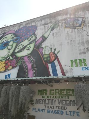 you can't miss it at Mr Green in Chiang Mai