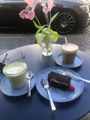Matcha Latte❣️  at Miss Green Bean in Potsdam