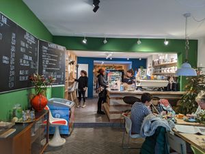 inside at Miss Green Bean in Potsdam