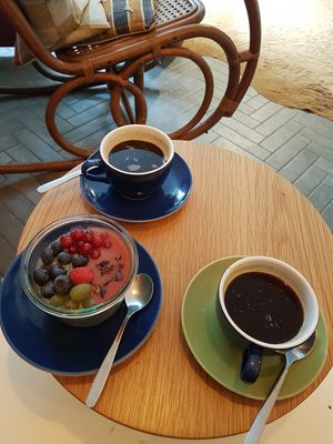 Chiapudding and caffeine at Miss Green Bean in Potsdam