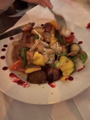 Mixed grill (good)  at Peña Pachamama in San Francisco