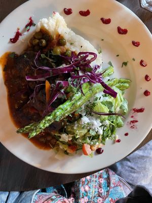 Chef’s plate  at Peña Pachamama in San Francisco