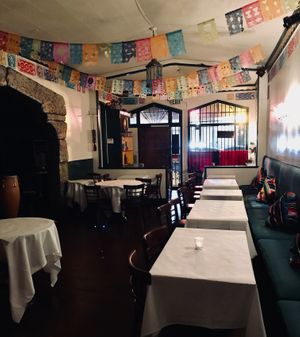 Inside decor at Peña Pachamama in San Francisco