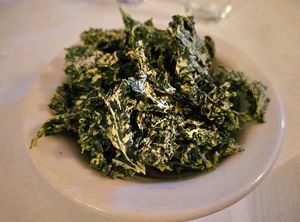 Kale chips at Peña Pachamama in San Francisco