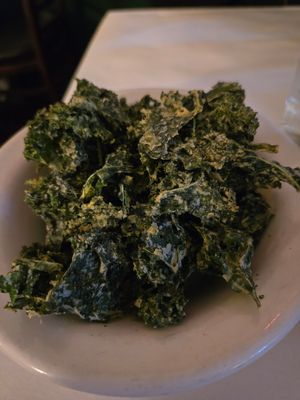 Kale chips at Peña Pachamama in San Francisco