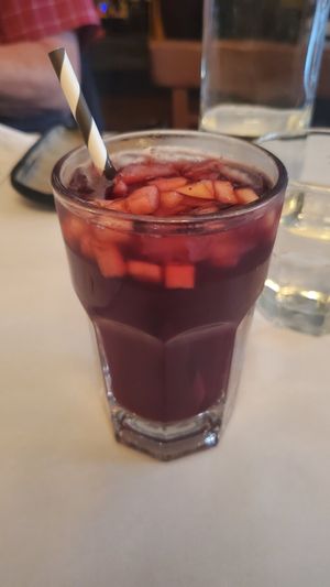 Blue corn drink at Peña Pachamama in San Francisco