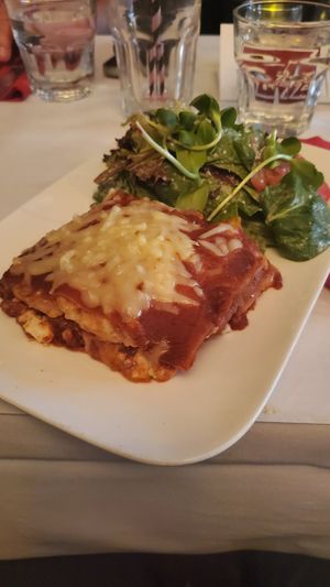 Lasagna at Peña Pachamama in San Francisco