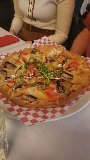 Vegan Margarita Pizza at Peña Pachamama in San Francisco