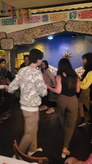 Dancing during show at Peña Pachamama in San Francisco