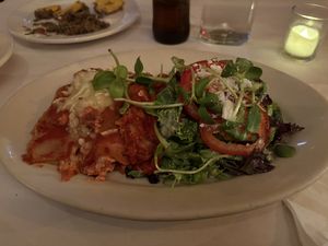 Vegan lasagne   at Peña Pachamama in San Francisco