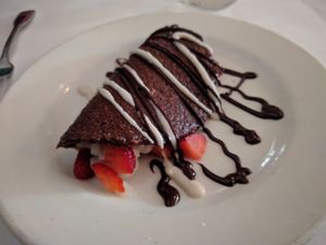 Raw Chocolate Taco Crepe at Peña Pachamama in San Francisco
