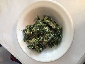 Kale chips at Peña Pachamama in San Francisco