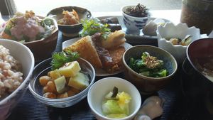 Set lunch at Kishin Natural Vegetarian in Ise