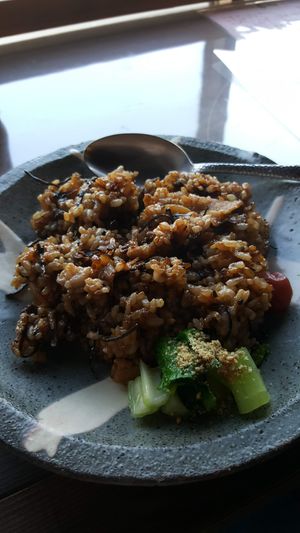 Seaweed fried rice at Kishin Natural Vegetarian in Ise