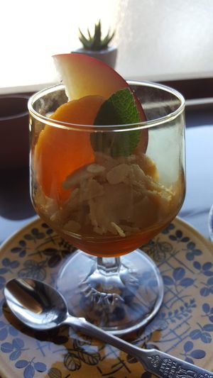 House made ice cream at Kishin Natural Vegetarian in Ise