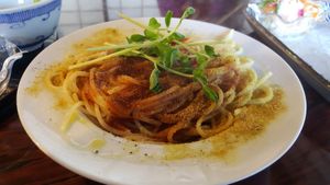 Spaghetti  at Kishin Natural Vegetarian in Ise