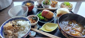 (Basic?/tier 1) Set meal at Kishin Natural Vegetarian in Ise