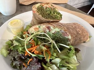 Falafel wrap  at Juicy Ladies in Woodland Hills