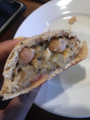 Vegan chickpea and plantain patty  at NRG  in Nassau