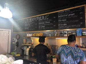 Smoothies menu  at NRG  in Nassau