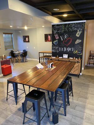 Seating area at NRG  in Nassau