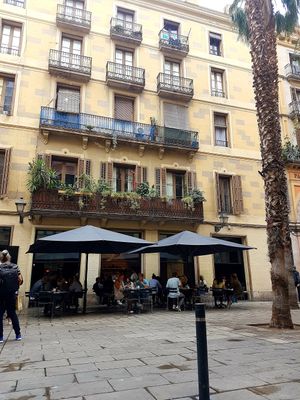 Outside seats at Federal Cafe in Barcelona