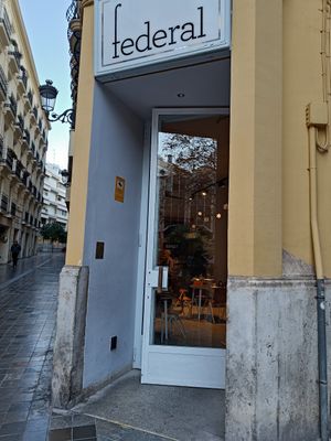 Front of store at Federal Cafe in Valencia