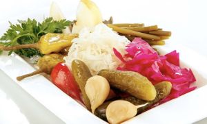 Pickled veggies  at The Tolma in Yerevan