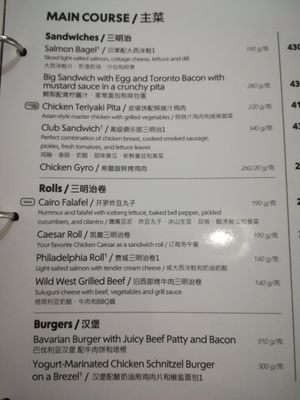 V and VG options on the menu at SVO - Shokoladnitsa  Шоколадница - TD in Moscow