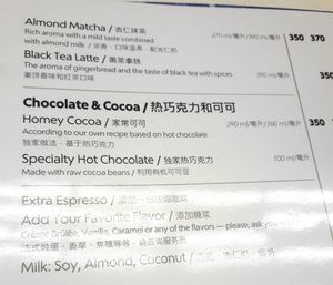 You can ask for soy, almond and coconut milk for your drink. Some drinks can´t be made vegan because the flavour syrup of something contains cow milk.  at SVO - Shokoladnitsa  Шоколадница - TD in Moscow