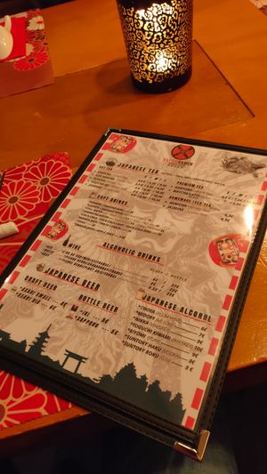 Menú page 2 at Vatten Ramen in Amsterdam