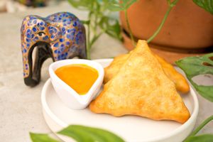 Samosas at Naan in Mexico City