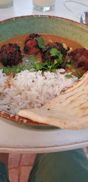 Mutter curry at Naan in Mexico City