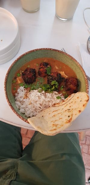 Mutter curry at Naan in Mexico City