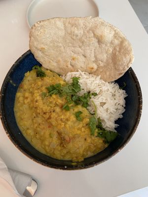 Dhal at Naan in Mexico City