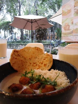 Kasjimi dish! Also very 🤤.   at Naan in Mexico City